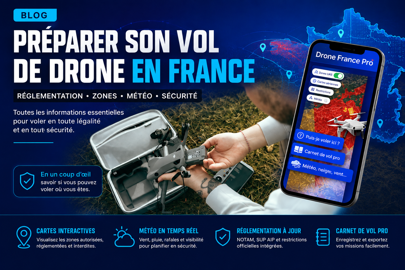 Drone France Pro : l’outil pour préparer vos vols UAS en France